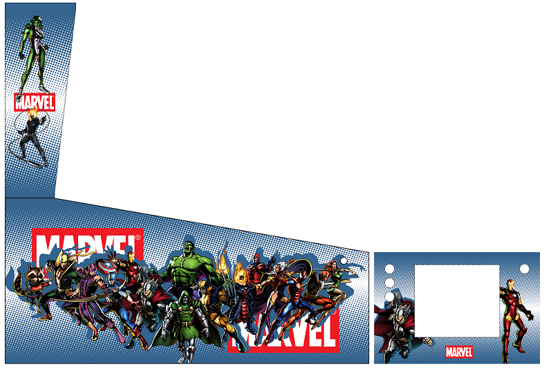 Virtual Pinball U.S.A Marvel Heros-Pinball Theme